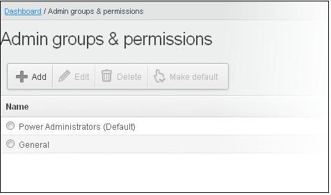 in the right side, click the 'Edit' for that group. Click the 'Save' button.