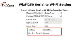 4. Select WizFi250's DHCP Mode. It includes DHCP or stactic IP setting. 5. Firstly, input the password of the AP you want to join and click Join button to connect to that AP.