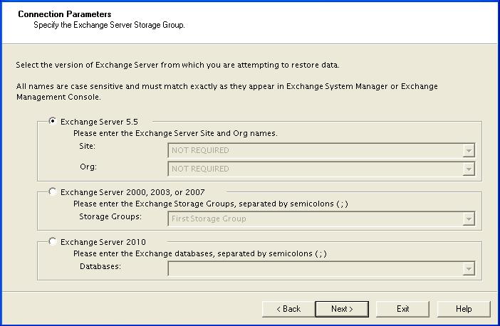 Chapter 6: Using the Emulation Method with Symantec Backup Exec Figure 6-25: Method of Extraction Page for Advanced Method 6. Select Symantec Backup Exec from the drop-down list and click Next. 7.