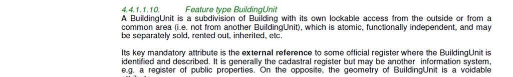 In the Spanish Cadastre the building units are