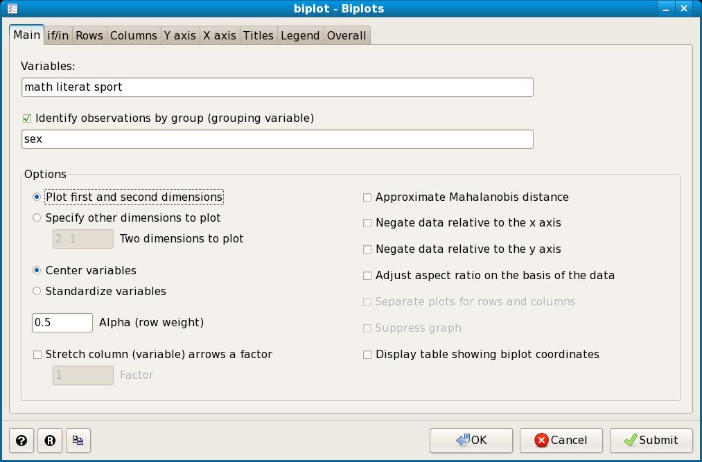 Graphical User Interface New option has to be added to the dialog