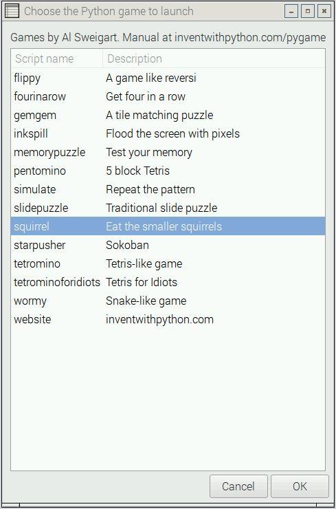 Hands-On: Python and Games Using Python to manipulate games If your game Python Games prompt is not longer open,