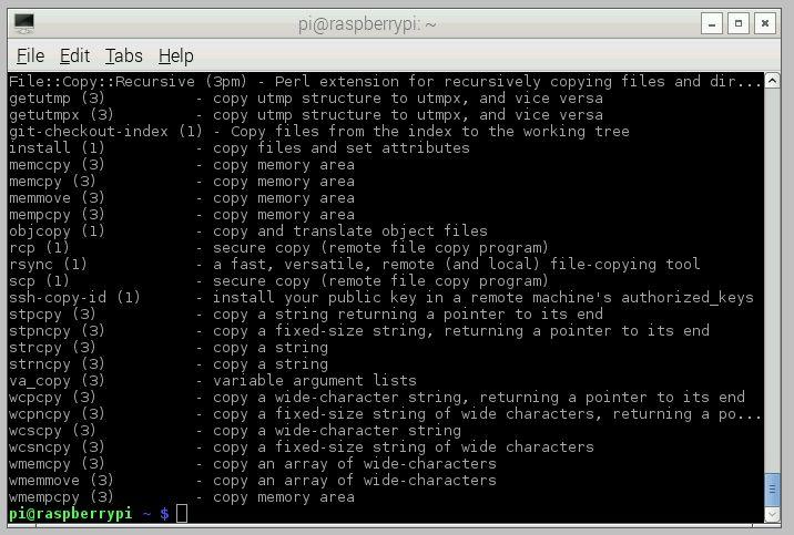 Hands-On: The Command Line Learning how to use the command line apropos is used to search the manual page