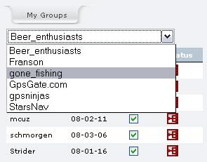 4.2 Group List Below the Buddy list you find a list with the Groups you are a member of. If you currently have no Group memberships then this section will be greyed out.