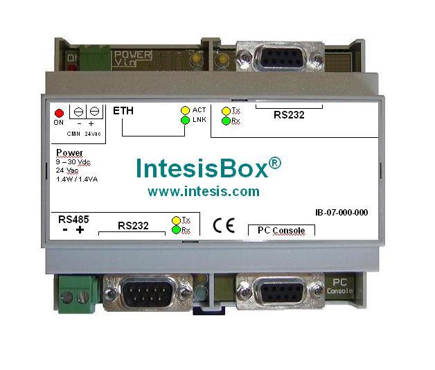 Description IntesisBox Server for integration of HONEYWELL XLS 80 fire panels Order Code Description IBOX-MBS-XLS80 This gateway allows integrating the Honeywell panel through protocol.