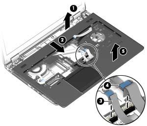 14. Remove the top cover (5). Reverse this procedure to install the top cover.