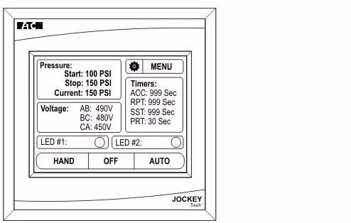 EATON JOCKEY Touch O & M Manual MN081004EN-001 Microprocessor Based Jockey Pump Controller 4.3.