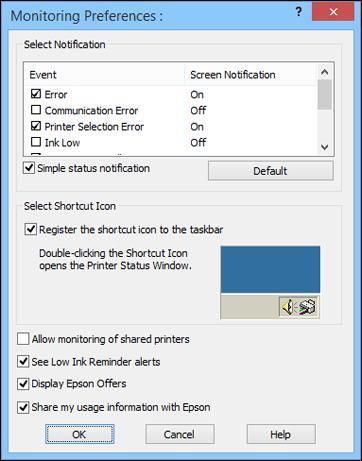 You see this window: 4. Deselect the Display Epson Offers checkbox.