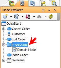 Class Diagram and Package Header When you create a class diagram, you are prompted to enter the package header (see the image below).
