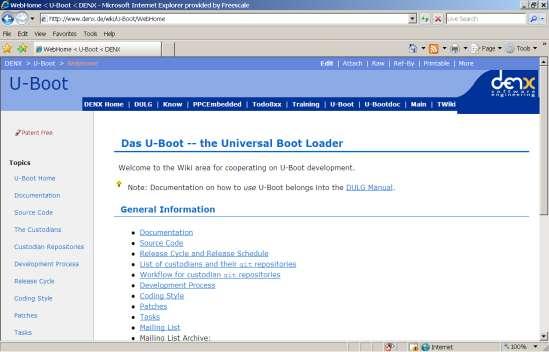 U-Boot base http://www.denx.