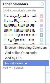 Importing Calendar Events to ACC