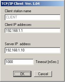 Protocol configuration It is also necessary to configure TCP/IP connection specifying s Sever IP address e Timeout (an
