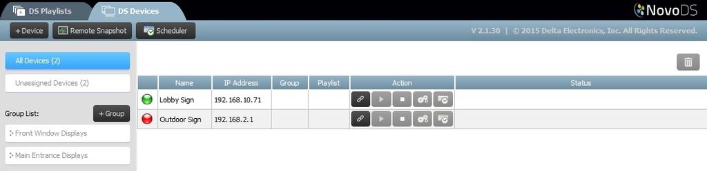 Create New Group window. d. Select OK to finalize the group. e.