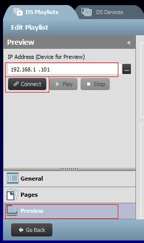 b. An IP address and its SSID will be displayed for the NovoDS device in the top-right corner. (In the figure below, the IP address is 192.168.43.1 and the SSID is NVC_61961. ) c.