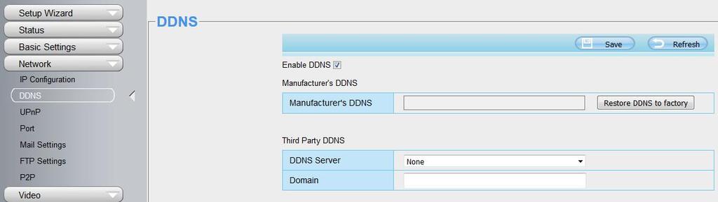 We recommend you to use the DDNS by factory default. Select Yes and click Save. Click Enable DDNS and click Save.