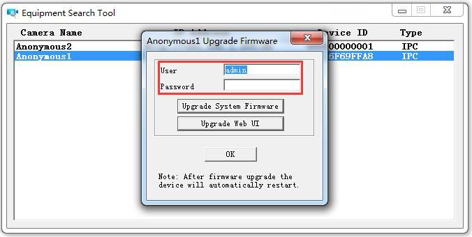 2) Please ensure you have download the correct firmware package for your camera before upgrading. Read the upgrade documentation (readme.txt file) in the upgrade package before you upgrade.