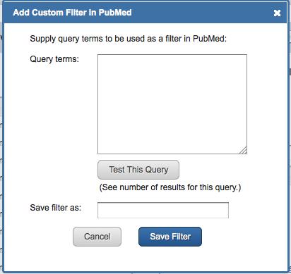 Custom Filters These are custom searches that you might want to apply to many searches, for example, you always want to