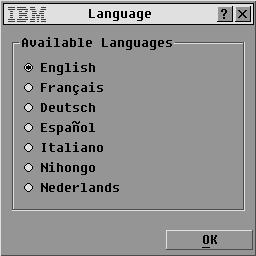 Chapter 3: Using the OSCAR Interface 53 2. Click Language. The Language window displays. Figure 3.28: Language window 3. Select the desired language. 4.
