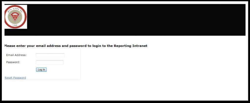Reporting Intranet Login Valid Email Address Unique Password Each Advisor and Officer will be required