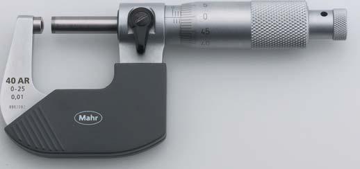 - 3-16 Micrometer 4 AR with spherical anvils For measuring the thickness of a pipes wall etc.