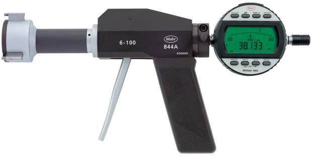 - 3-26 Self-Centering Measuring Pistol 844 A Basic Instrument consists of: 844 Ag and Measuring Head 44 Ak Application For measuring: through holes blind holes centering shoulders Measuring range