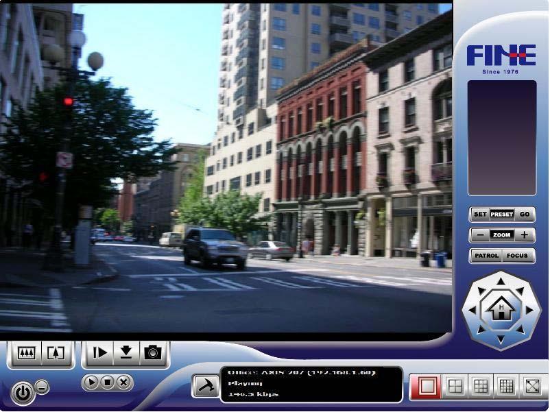 6. Remote Live Viewer Intelligent Surveillance Solution Playback Remote I/O Snapsho Zoom Exit Minimize Play/ Stop / Drop