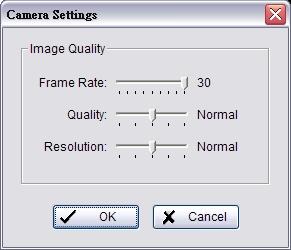 panel, click the name of the camera to adjust the setting.