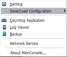In the popup window, type in the file name and then save it as a cfg file. Load Configuration: To load a specific setting, go to Config > Save/ Load Configuration > Load.