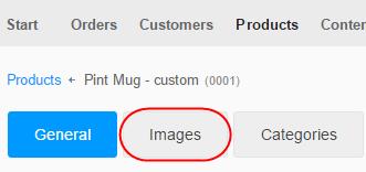 Adding images to products In the Administration area in the main menu, select Products and then Products.