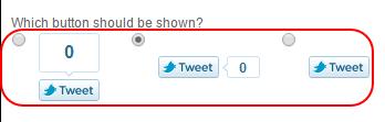 Step 3 Under Display the Tweet this" button, select whether a Twitter button should be displayed on product pages and/or in blog posts.
