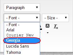 Step 4 Clock the Font dropdown menu in the multifunction bar and then pick the font that you want to use from the list.