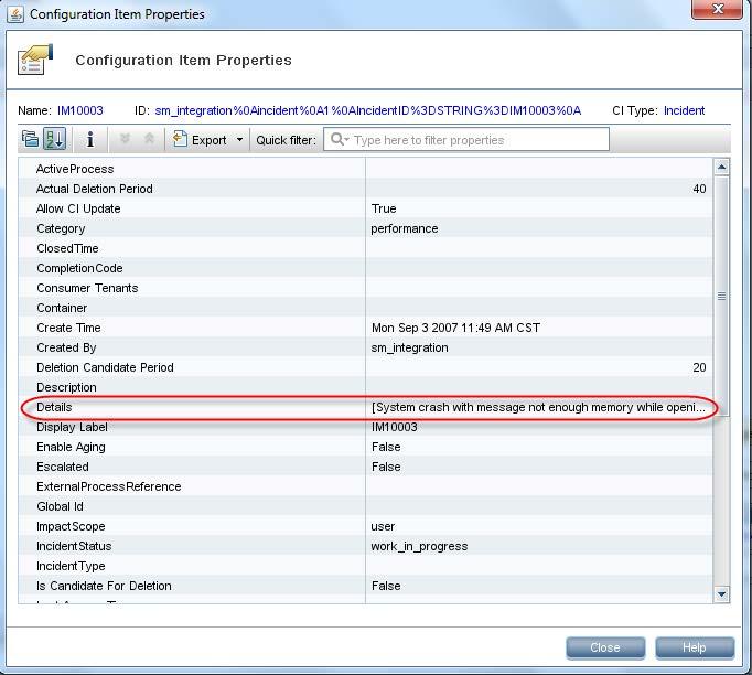 Chapter 5: Tailoring the Integration HP Service Manager