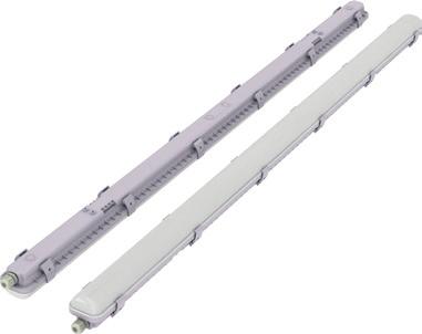 Industrial Line Lighting TRI-PROOF LIGHT BAR Including mounting clips 2 pcs and cable gland 2 pc IK IK08 BEAM 120 IP RATE IP65 WARRANTY 3 years Input: 100-240V Power: 50 Watt Power Factor: >0,9 LED
