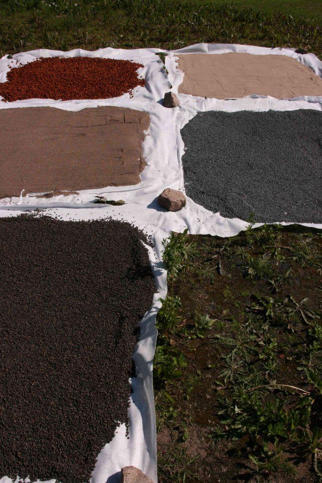 brightness calibration for gravels/tarps First