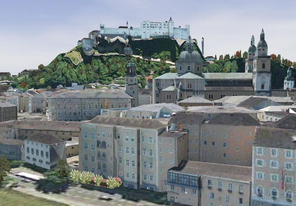 1st EARSeL Workshop of the SIG Urban Remote Sensing 5 Figure 7: 3D Model of Salzburg, streamed over the Web. Automatic texturing from oblique aerial images with CC-AutoTex.