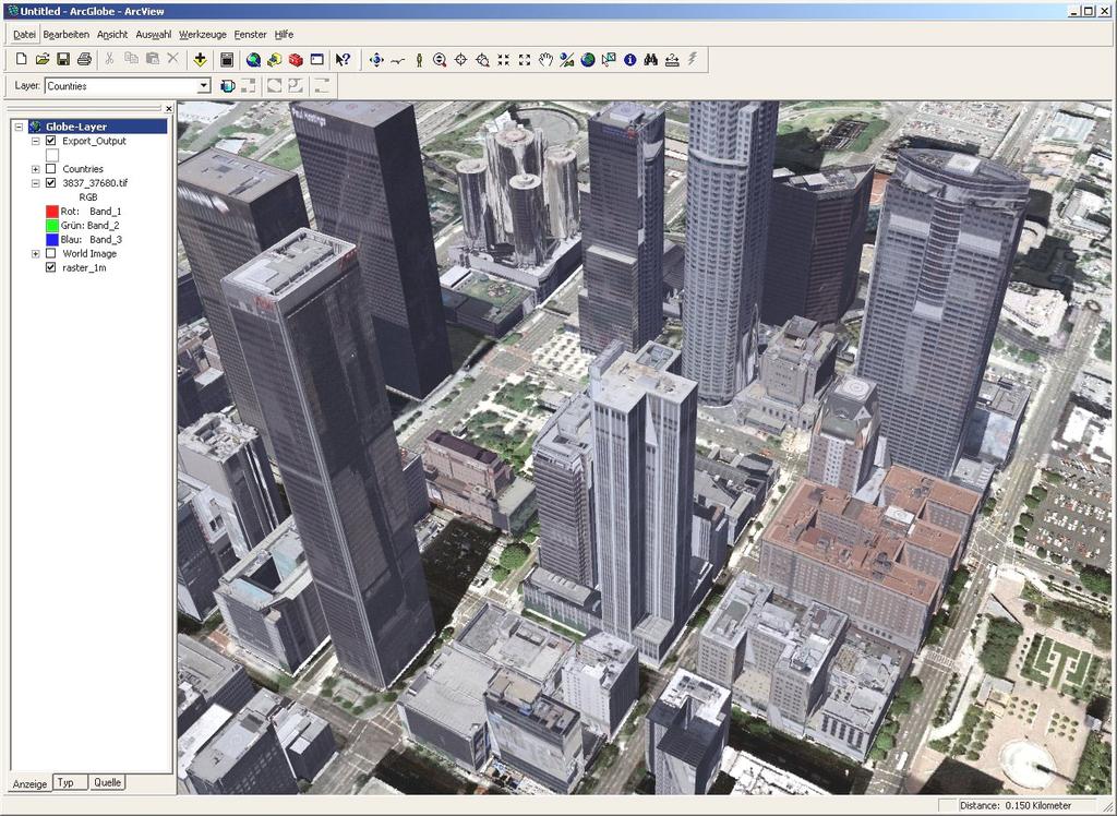 6 MANAGEMENT IN ARCGIS (ESRI) The 3D City Model can be exported to shapefile, geodatabase or can be managed in a commercial database using ArcSDE (ESRI).