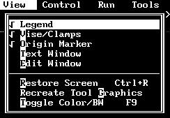 2 View Menu Figure 2.3 Figure 2.3.3 Edit Window w Enabled led View-Restore Screen Redraws the screen to show the entire uncut raw stock.