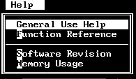 2 Help Menu Help-General Use Help This will display a window of instructions on how to use the mouse and the keyboard to use the functions of this software.