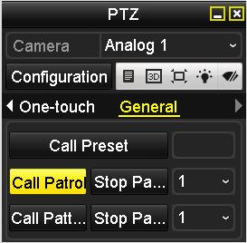 1. Click the button in the lower-right corner of the PTZ setting interface; or press the PTZ button on the front panel; or click the PTZ Control icon in the quick setting toolbar during the live view
