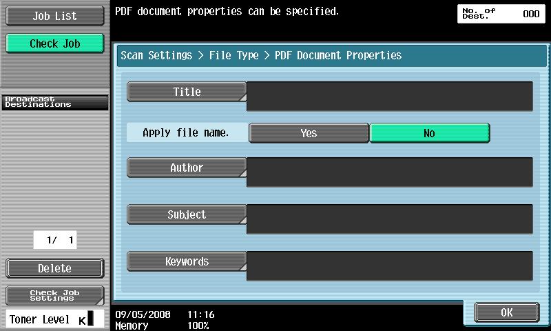 7.2 PDF document properties 7 7.