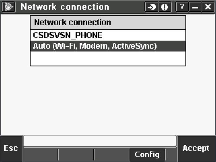 Select the arrow on the end of the Network connection pull-down menu.