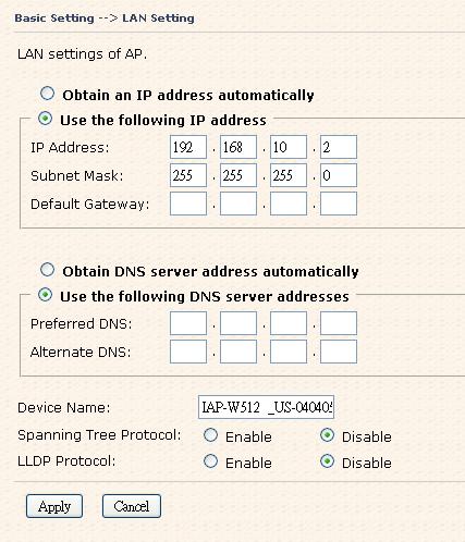 The following table describes the labels in this screen. Label Peer AP SSID Site Scan Security Type Description Enter the other AP which used for AP mode.