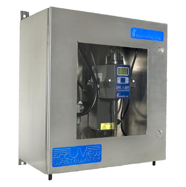 UV %Transmission Analyzers (Continued) For Wastewater Open Channel Applications AccUView OnLine WASTEWATER UV %T Analyzers 19571 AccUView WASTEWATER OnLine UV%T Analyzer, 100-240 VAC Each unit