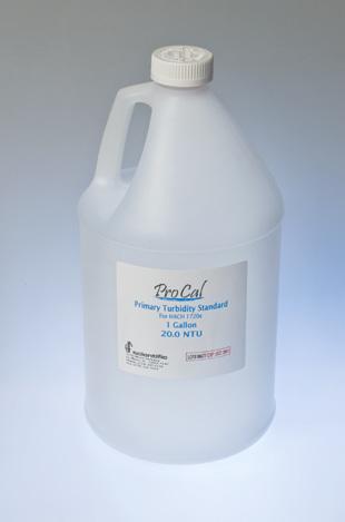 The ProCal standard formulation utilizes a preservative that enhances stability, yet is safe and biodegrades rapidly. Custom NTU values available.
