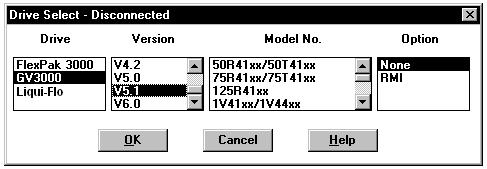 CHAPTER 3 Configuring the Drive This chapter describes how to configure a drive. 3.1 Selecting a Drive To create a configuration for a drive while the drive is not connected to the CS3000 software, you must choose a drive type.