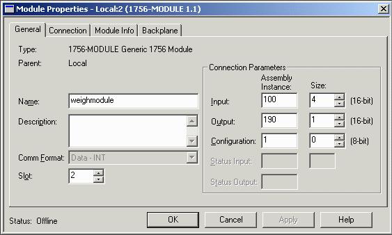 Module from Select Module Type window Configuration Module s Properties From the Controller Organizer, right