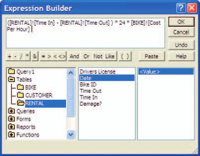 USING THE EXPRESSION BUILDER You do not always have to type your calculated field expressions. The Expression Builder lets you construct expressions with just a few clicks of the mouse.