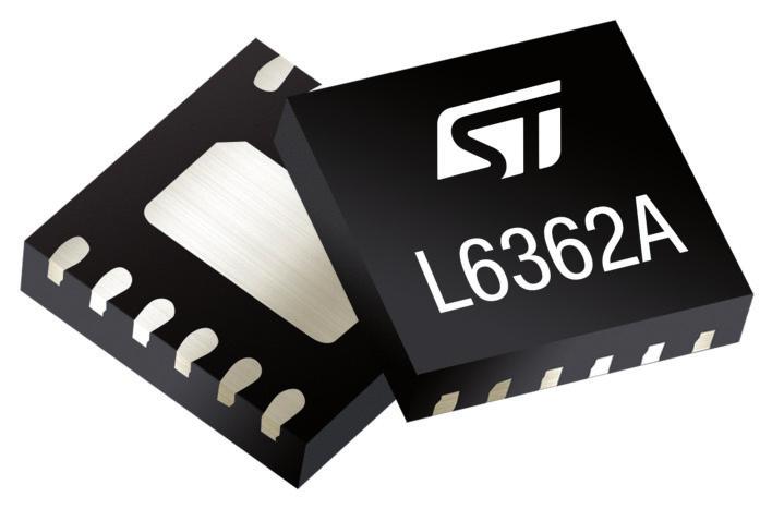 L6362A: IO-Link communication device transceiver IC The L6362A is an IO-Link and SIO (standard IO) mode transceiver IC compliant to PHY2 (3-wire connection) supporting COM1 (4.8 kbd), COM2 (38.