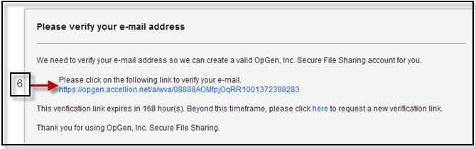 6. Click on the link to verify your email address 7. Once your email has been verified, create your portal password.