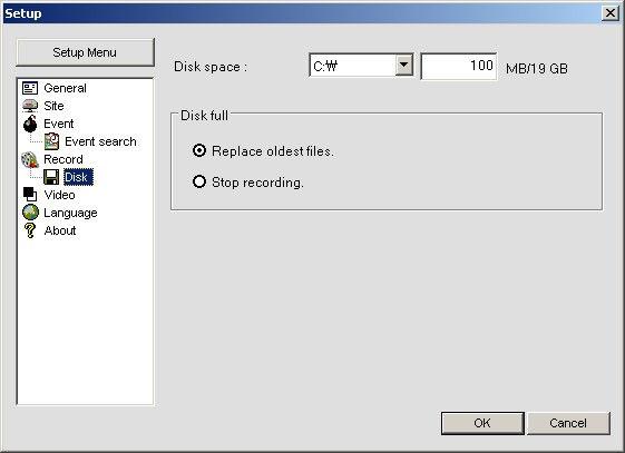 Select the local disk to use and the
